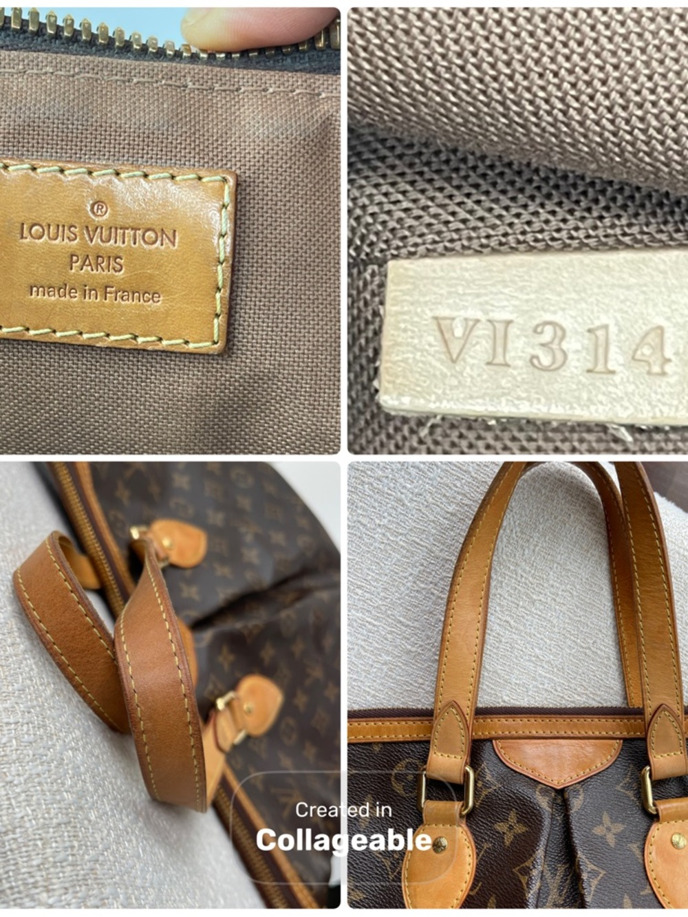 Louis Vuitton Monogram Palermo GM Canvas Tote with Vachetta Trim - Picture 13 of 13